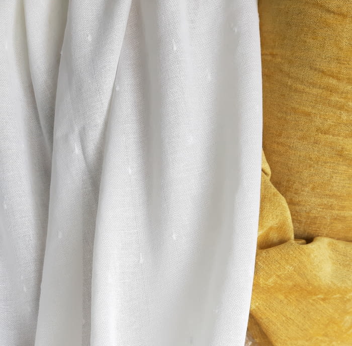 Tela visillo lino topitos 300 - 4