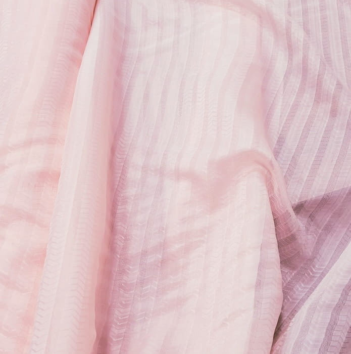 Tela visillo rosa bebé brillo 280 - 1