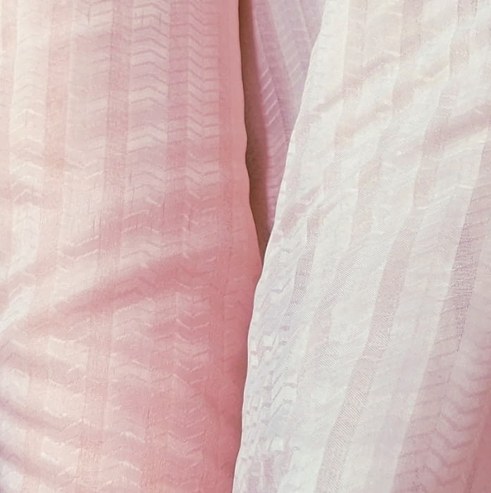 Tela visillo rosa bebé brillo 280 - 3