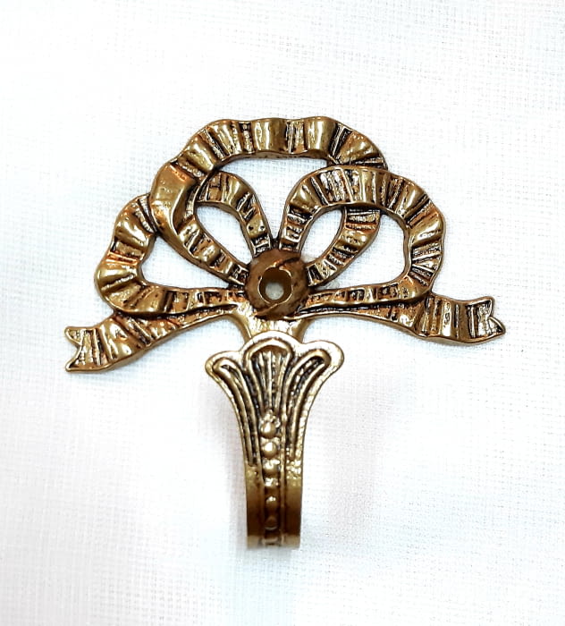 Alzapaño lazo dorado 10 cm - 4