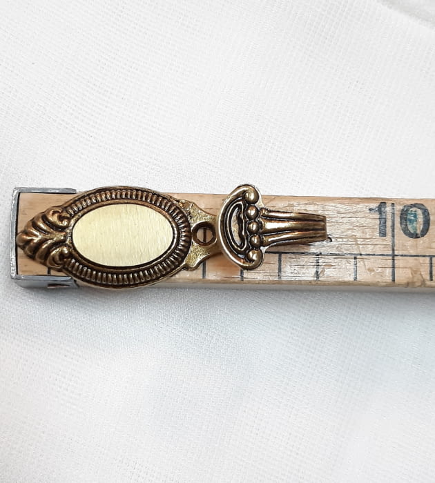 Alzapaño dorado 8 cm - 2