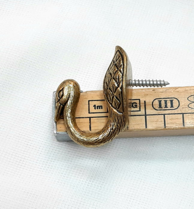 Alzapaño dorado pato 4,5 cm - 1