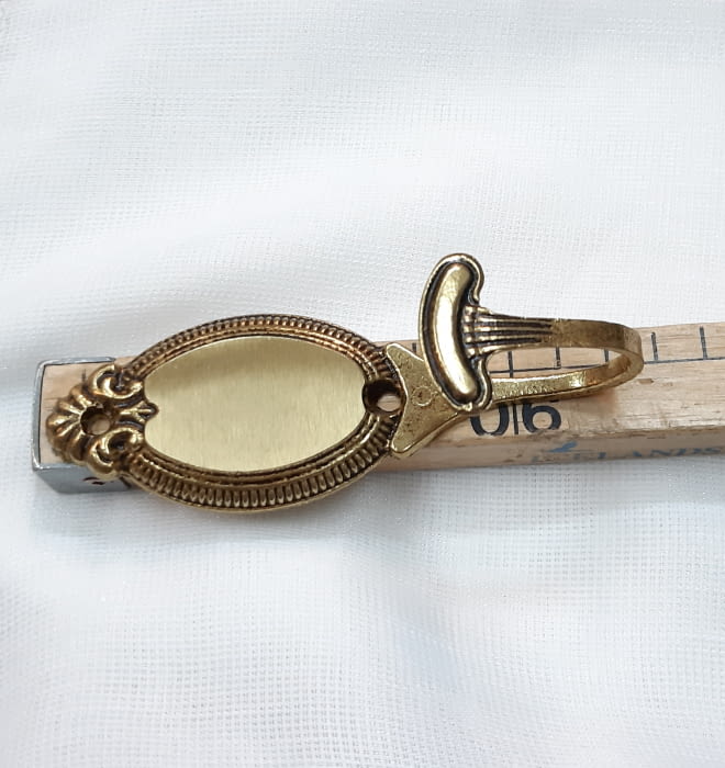 Alzapaño dorado rosetón 12,00 cm - 1