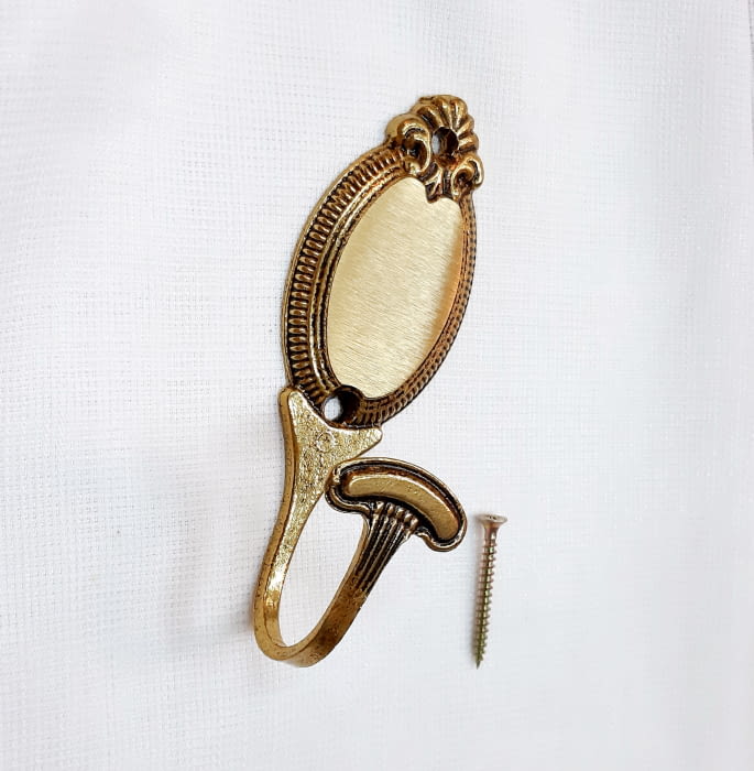 Alzapaño dorado rosetón 12,00 cm - 2