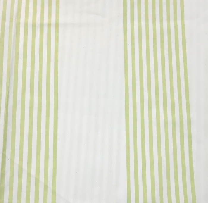 Tela rayas pistacho 1,00 x 1,80 m.