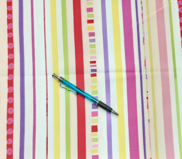 Tela rayas multicolor 80 x 280 cm - 2