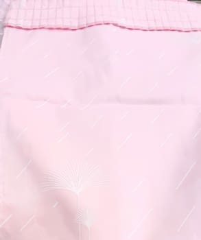 Cortina baño palmitos rosa 145 x 180