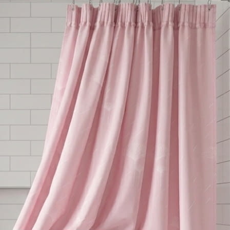 Cortina baño palmitos rosa 145 x 180 - 4