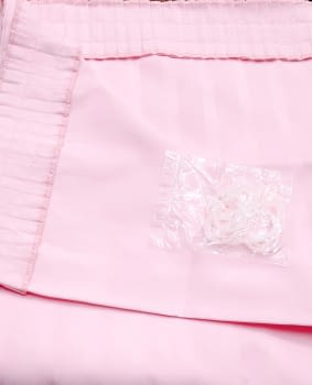 Cortina baño rosa 145 x 180 cm
