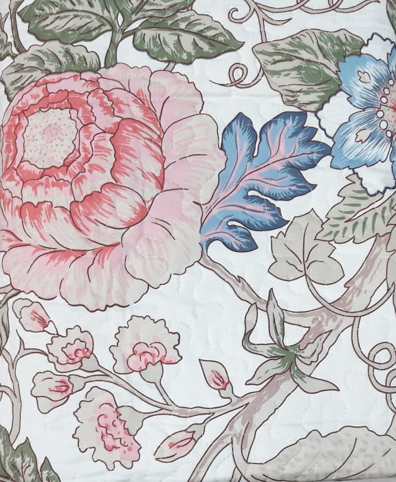 Colcha bouti flor oriental  cama 90 - 2