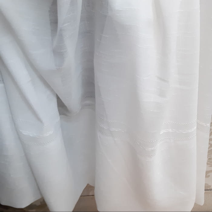 Tela visillo rústico vainica rombo 270 - 1