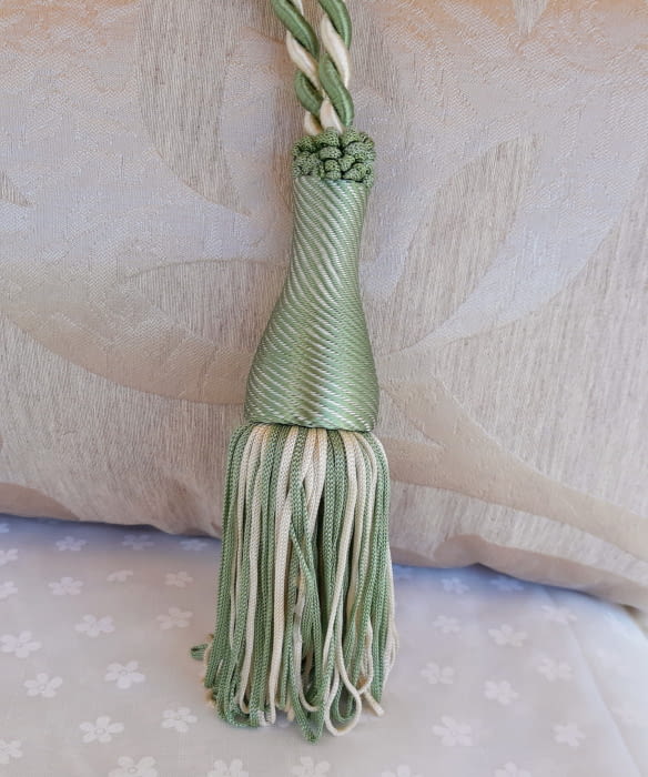 Abrazadera cordón verde crudo - 1