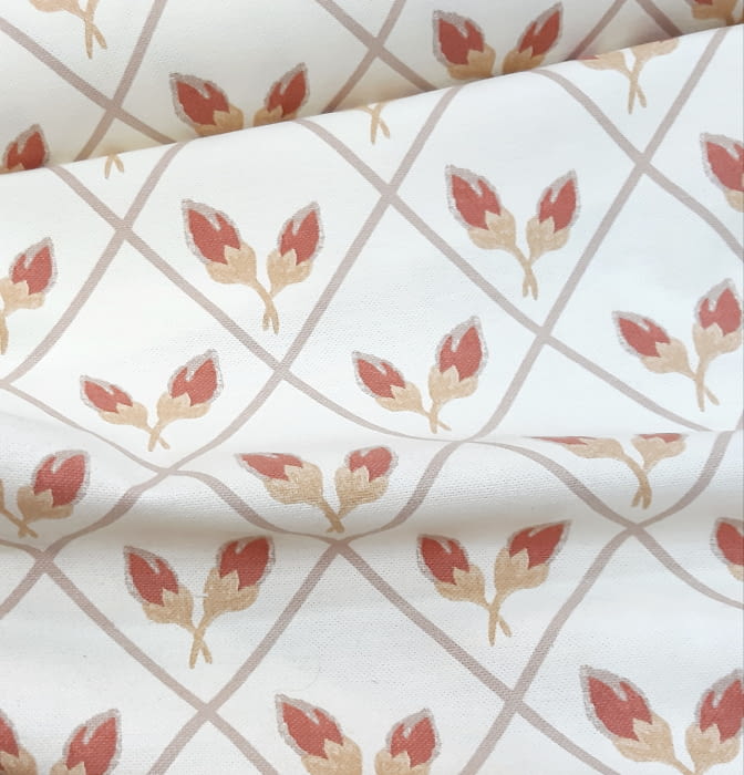 Tela flor rombo caldero 160 - 1