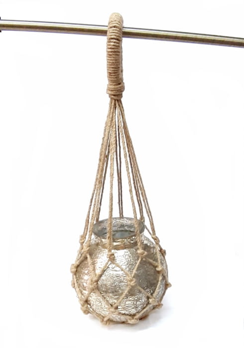 Portamacetas macramé