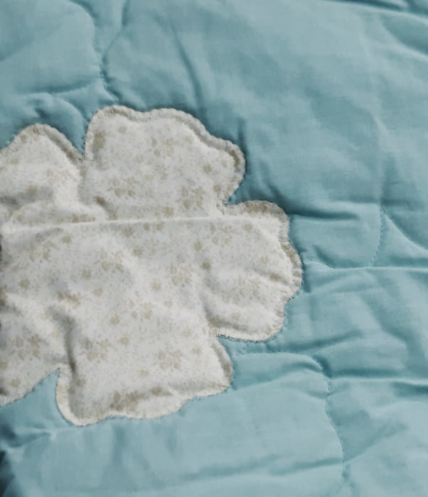 Colcha Butí edredón turquesa 190 x 260 - 1