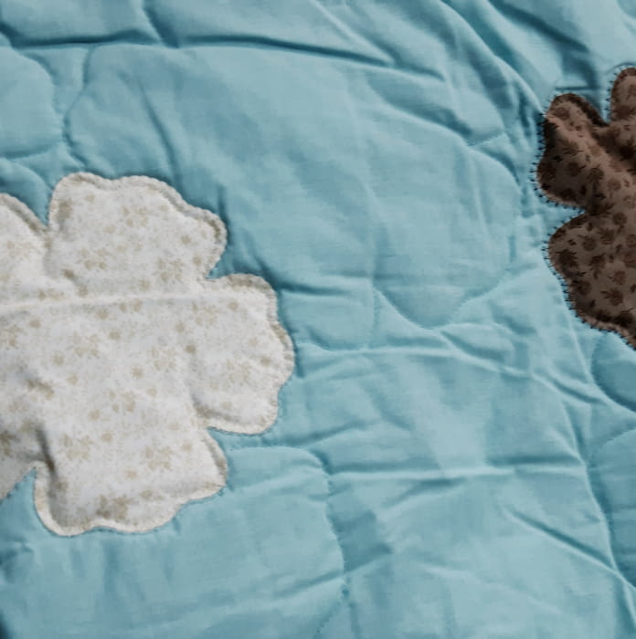 Colcha Butí edredón turquesa 190 x 260 - 4