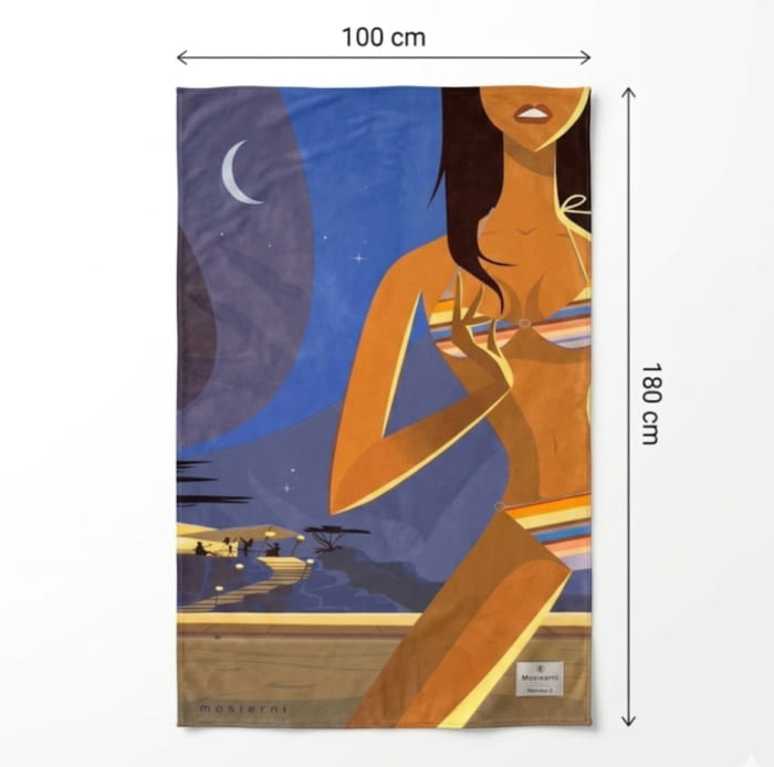 Toalla playa Monsieur Z: "la playa" 100 x 180 - 7