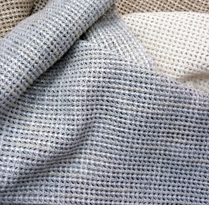 Tela visillo malla gris 300