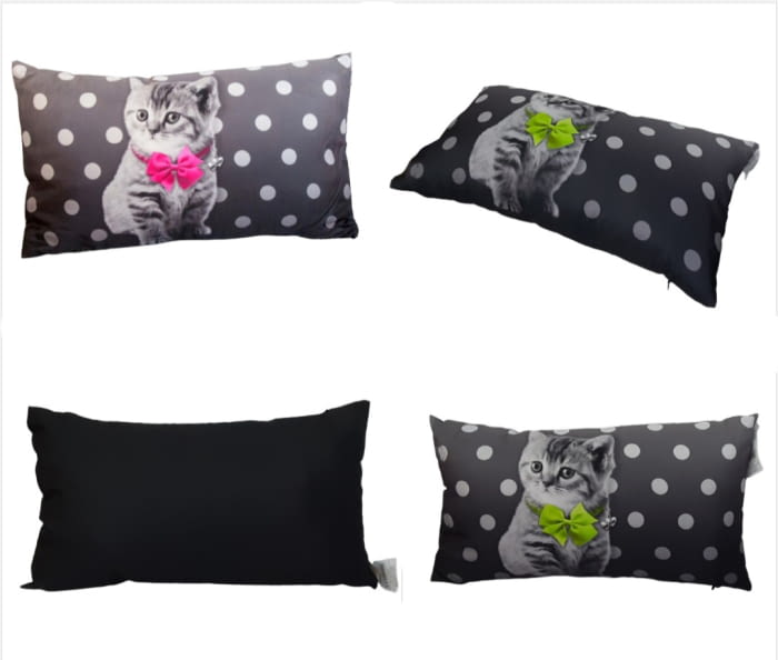 Cojines gatito rectangular 30 x 50