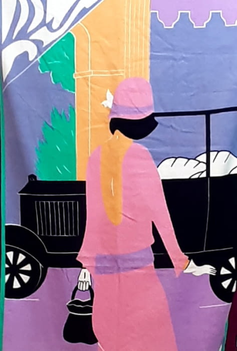 Toalla playa terciopelo rosa 75 x 170 - 1