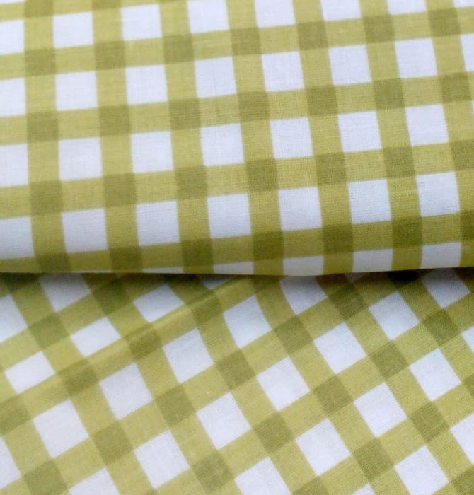 Tela cuadros verde 2,80 m.!! - 1