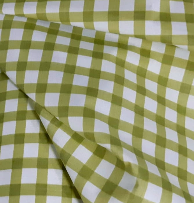 Tela cuadros verde 2,80 m.!! - 5