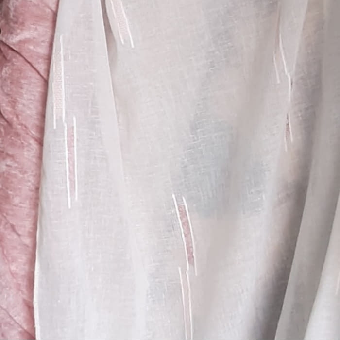 Tela visillo trazas rosas