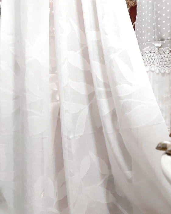 Tela visillo hojas 300 - 1