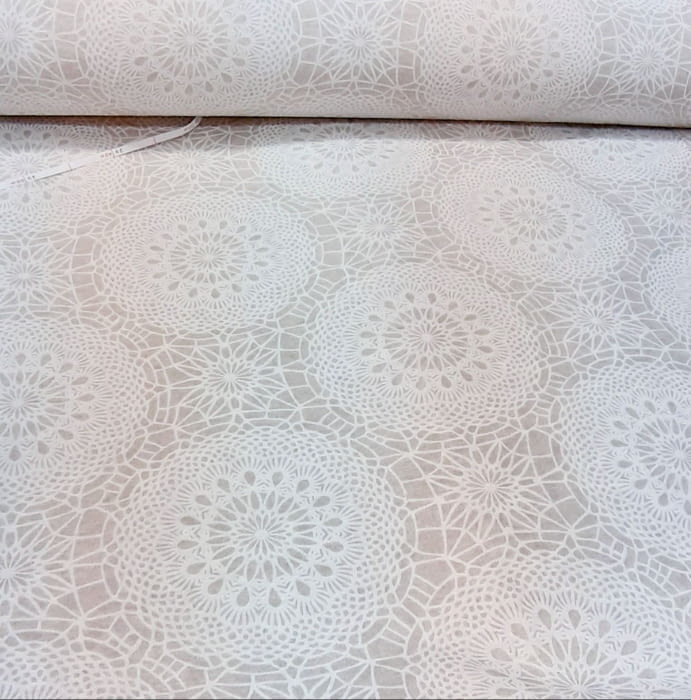 Tela loneta mandala beige 280 - 3