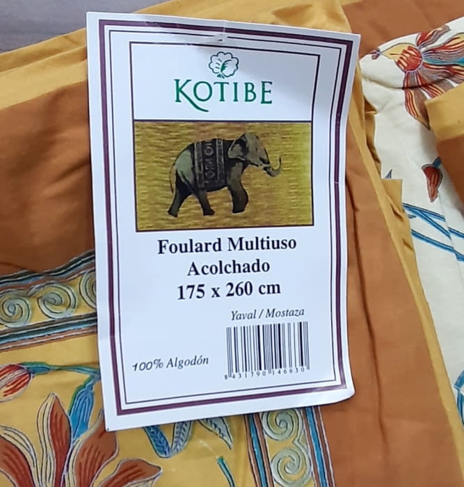 Boutie acolchado mostaza India - 6