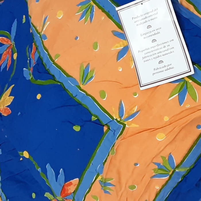 Boutie acolchado India azulón cama 80/90 - 2