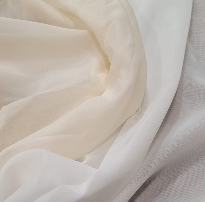 Tela visillo voile beige - 2