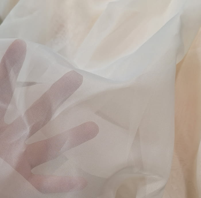 Tela visillo voile beige - 4