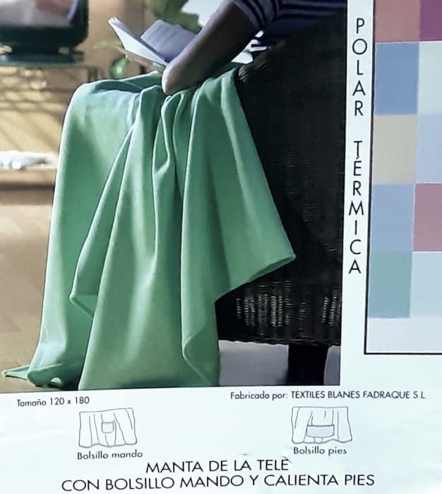 Manta térmica bolsillos 120 x 180 - 3