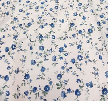 Tela florecitas azules 140 - 4
