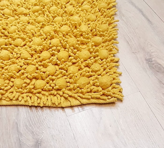 Alfombra amarilla bolas 60 x 90 - 4