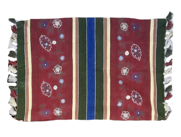 Alfombra jarapa bordada 100 x 140 - 2