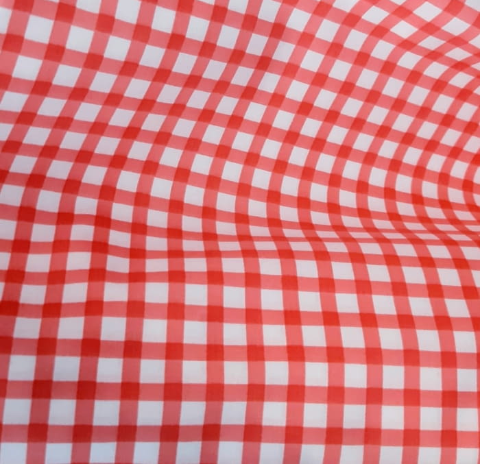 Tela Cuadros rojo 2,80m.!!