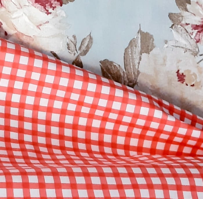 Tela Cuadros rojo 2,80m.!! - 2