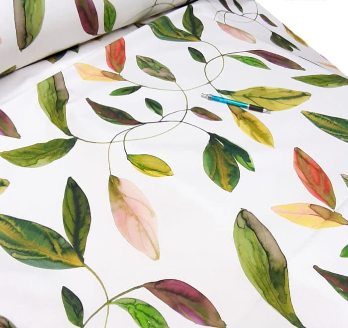 Telas hojas colores - 1