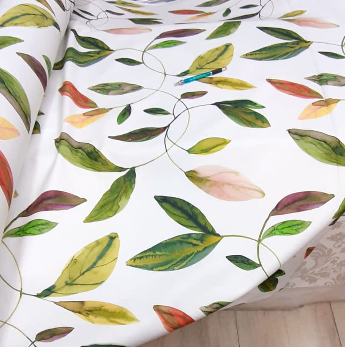 Telas hojas colores - 2