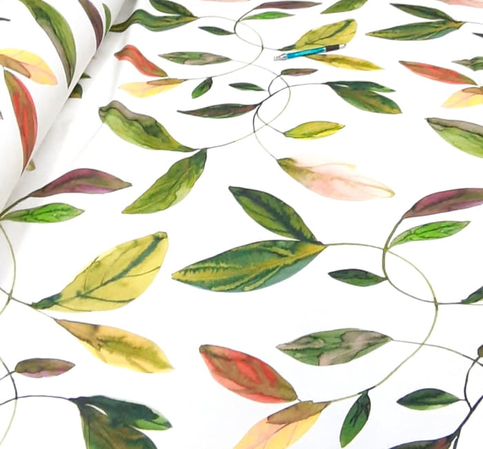 Telas hojas colores - 4