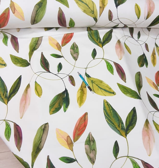 Telas hojas colores - 5