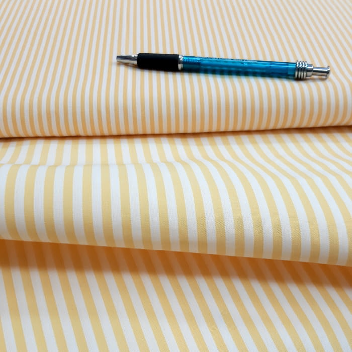 Tela Vichy raya amarilla