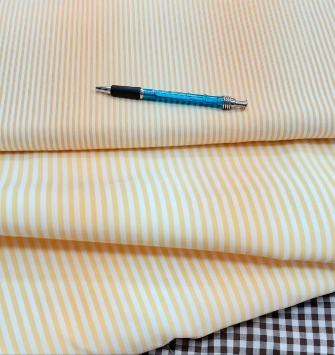 Tela Vichy raya amarilla - 3