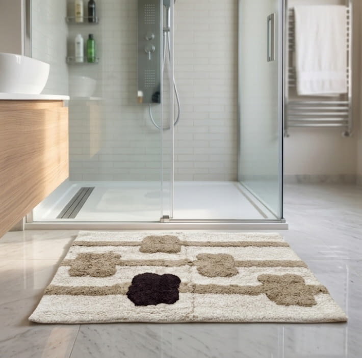 Alfombra de baño tostada