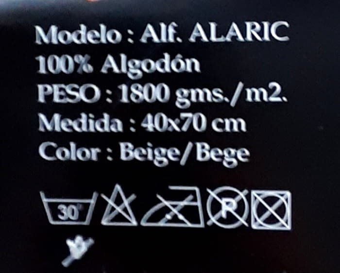 Alfombra de baño beige 40 x 70 - 2