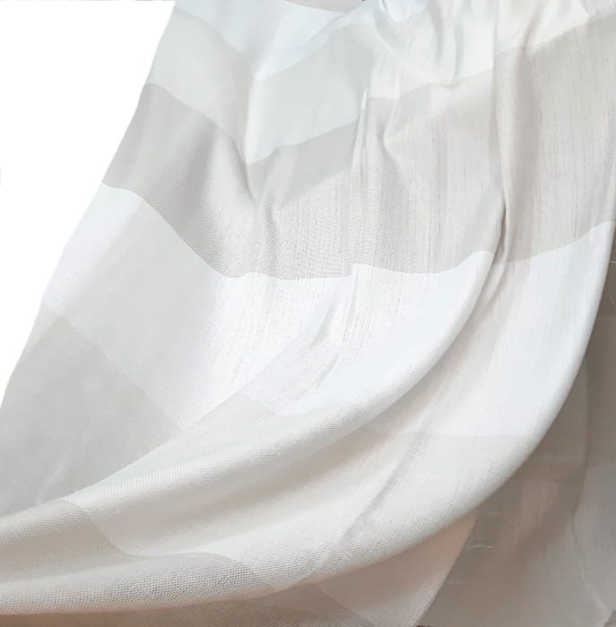 Visillo franjas beige trama saco 300 - 1