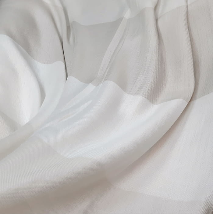 Visillo franjas beige trama saco 300 - 2