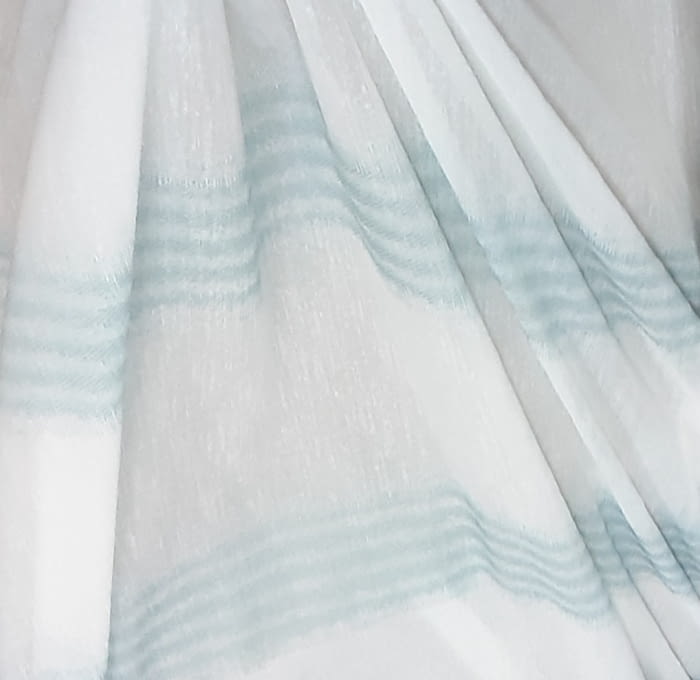 Tela visillo rayas azules 300 - 2